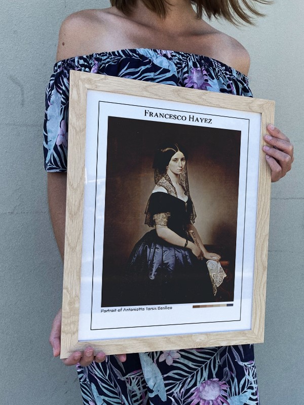 Francesco Hayez Portrait of Antonietta Tarsis Basilico Poster