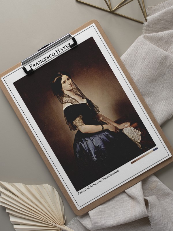 Francesco Hayez Portrait of Antonietta Tarsis Basilico Poster