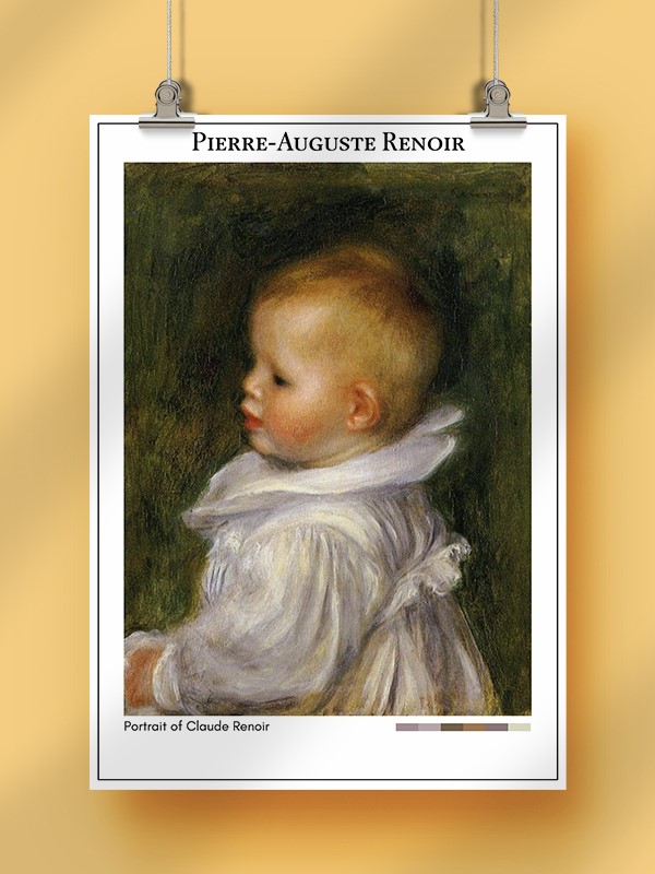 Pierre-Auguste Renoir Portrait of Claude Renoir Poster
