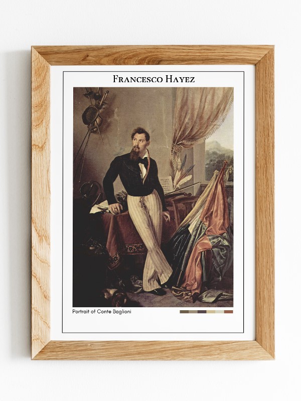 Francesco Hayez Portrait of Conte Baglioni Poster