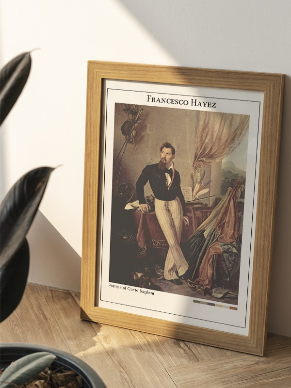 Francesco Hayez Portrait of Conte Baglioni Poster
