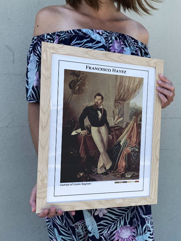 Francesco Hayez Portrait of Conte Baglioni Poster