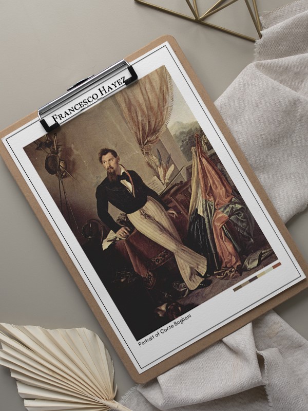 Francesco Hayez Portrait of Conte Baglioni Poster