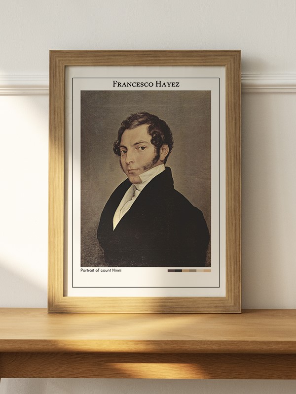 Francesco Hayez Portrait of count Ninni Poster - En İyi Fiyatlarla