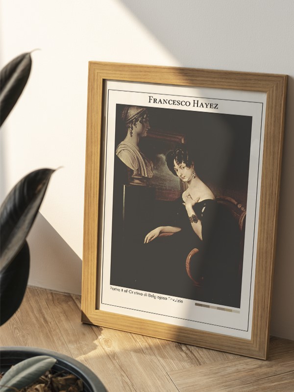 Francesco Hayez Portrait of Cristina di Belgiojoso Trivulzio Poster