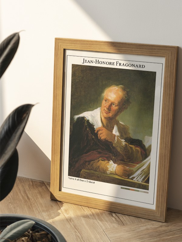 Jean-Honore Fragonard Portrait of Denis Diderot Poster