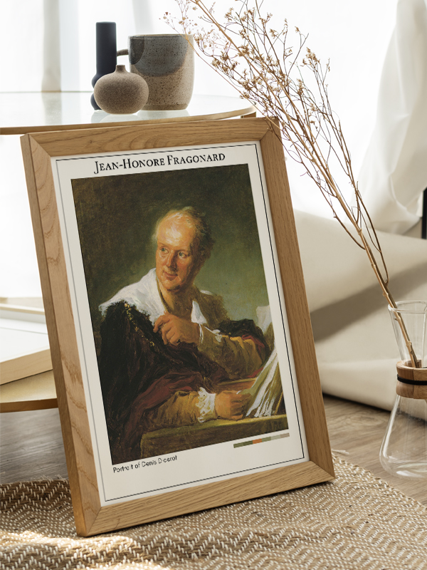 Jean-Honore Fragonard Portrait of Denis Diderot Poster