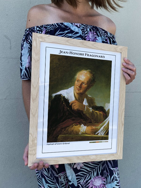 Jean-Honore Fragonard Portrait of Denis Diderot Poster