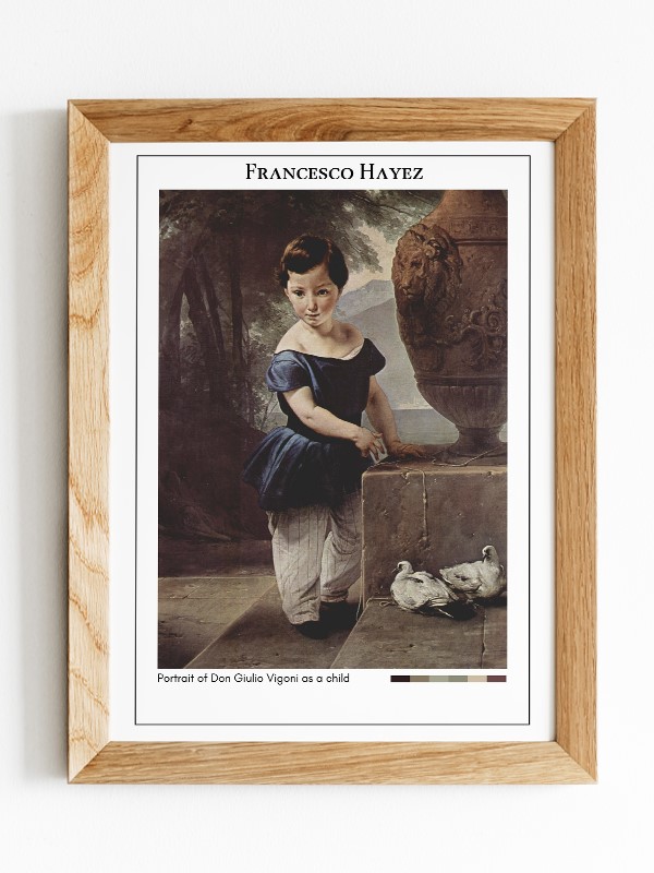 Francesco Hayez Portrait of Don Giulio Vigoni as a child Poster