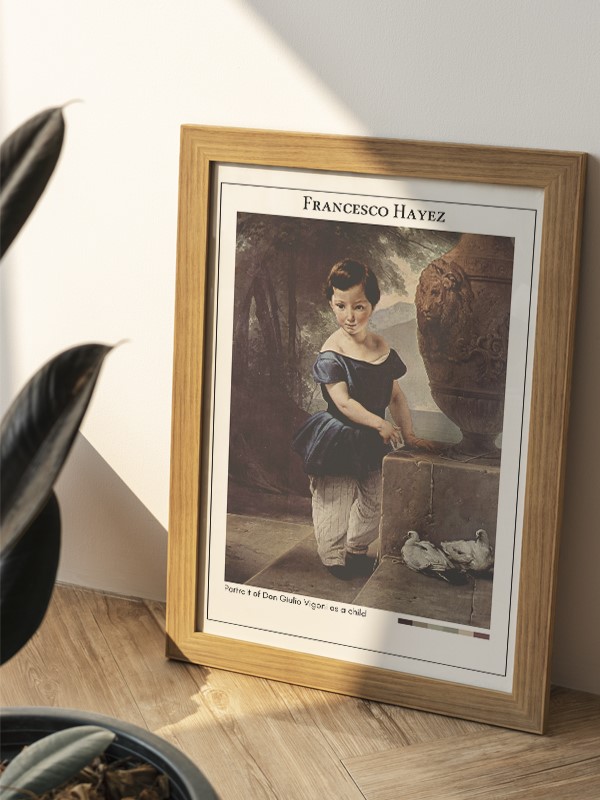 Francesco Hayez Portrait of Don Giulio Vigoni as a child Poster