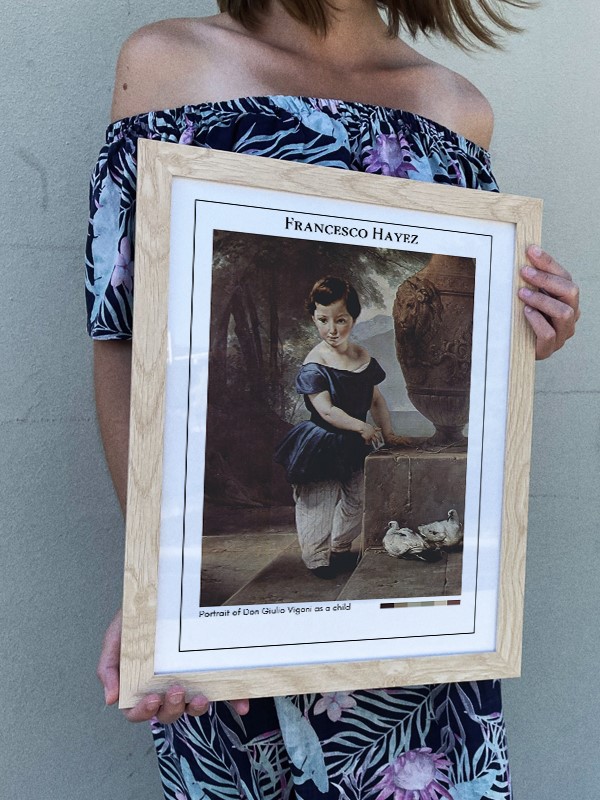 Francesco Hayez Portrait of Don Giulio Vigoni as a child Poster