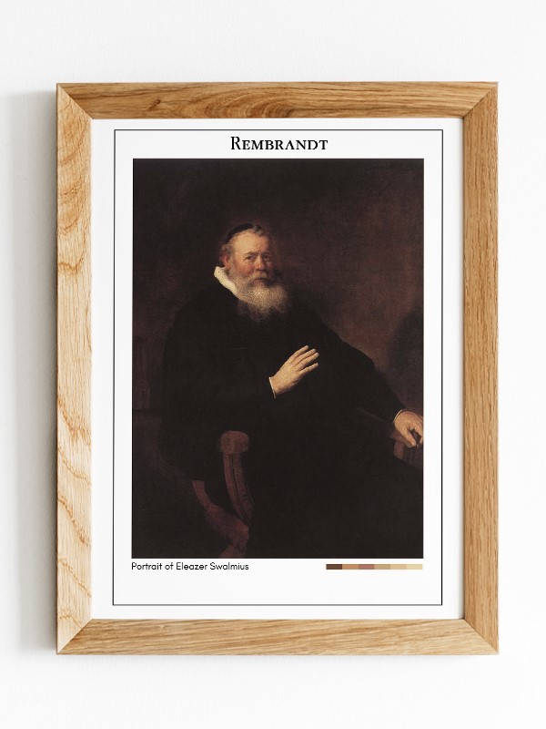 Rembrandt Portrait of Eleazer Swalmius Poster