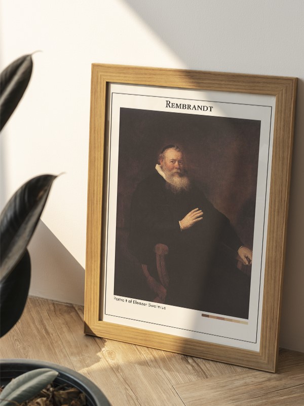 Rembrandt Portrait of Eleazer Swalmius Poster