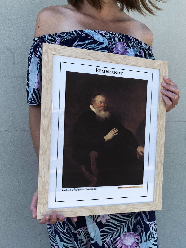 Rembrandt Portrait of Eleazer Swalmius Poster