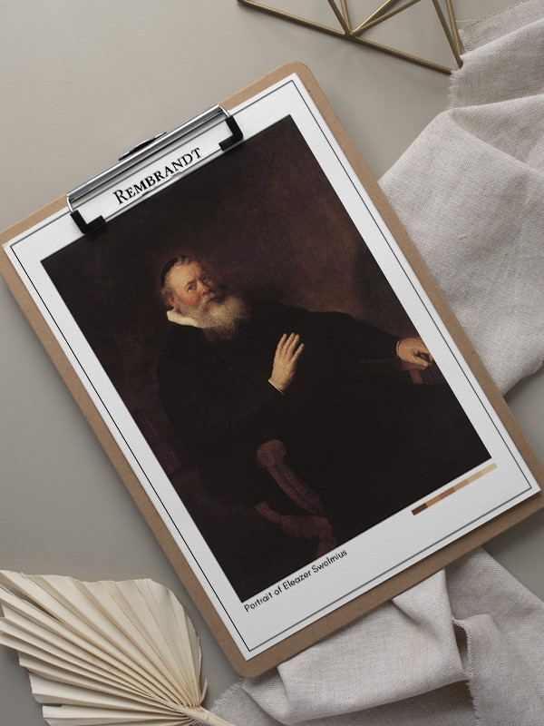 Rembrandt Portrait of Eleazer Swalmius Poster