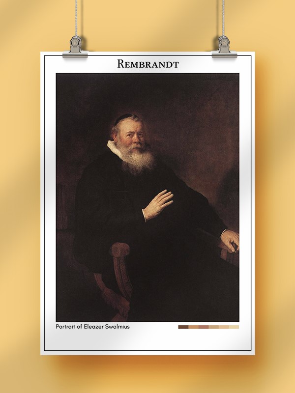 Rembrandt Portrait of Eleazer Swalmius Poster
