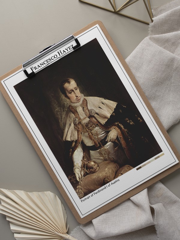 Francesco Hayez Portrait of Ferdinand I of Austria Poster