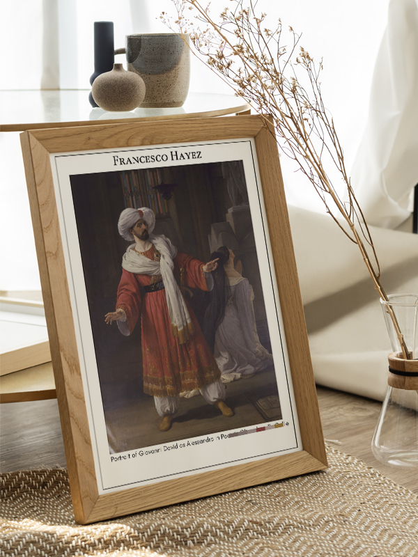 Francesco Hayez Portrait of Giovanni David as Alessandro in Pacini's Gli arabi nelle Gallie Poster