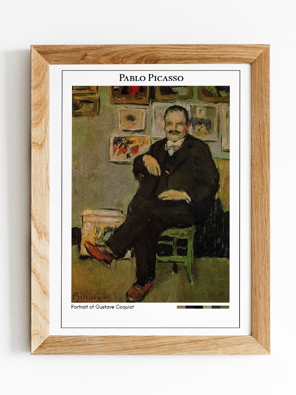 Pablo Picasso Portrait of Gustave Coquiot Poster