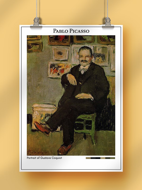 Pablo Picasso Portrait of Gustave Coquiot Poster