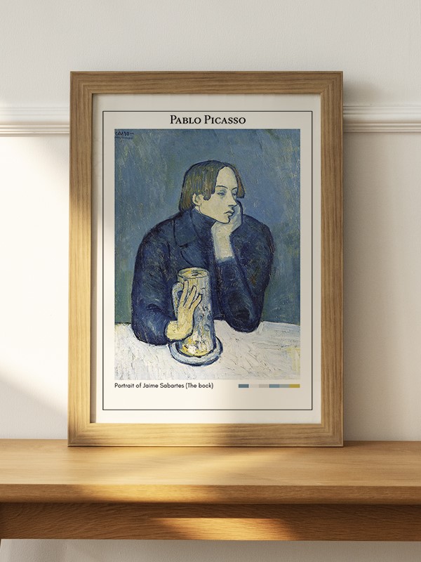 Pablo Picasso Portrait of Jaime Sabartes (The bock) Poster - En İyi Fiyatlarla