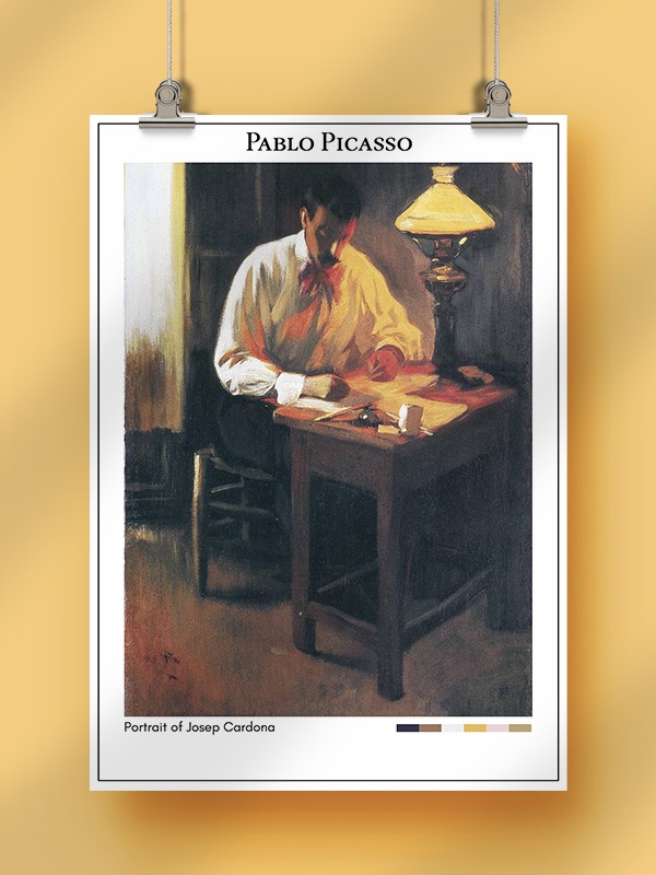 Pablo Picasso Portrait of Josep Cardona Poster