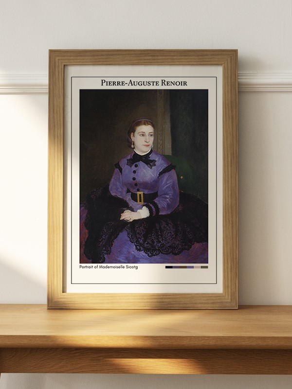 Pierre-Auguste Renoir Portrait of Mademoiselle Sicotg Poster - En İyi Fiyatlarla