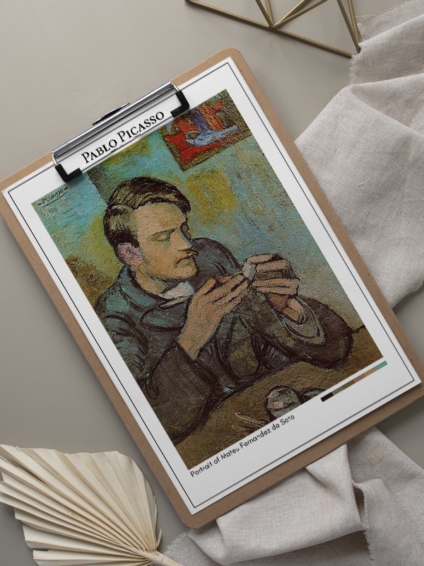 Pablo Picasso Portrait of Mateu Fernandez de Soto Poster