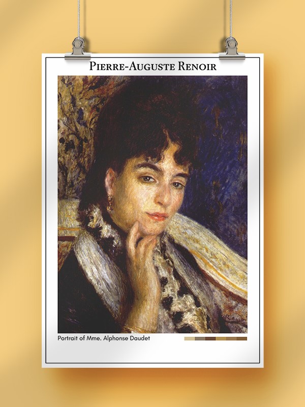 Pierre-Auguste Renoir Portrait of Mme. Alphonse Daudet Poster
