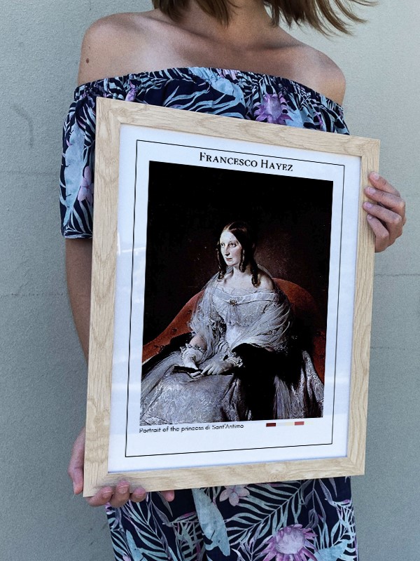 Francesco Hayez Portrait of the princess di Sant'Antimo Poster