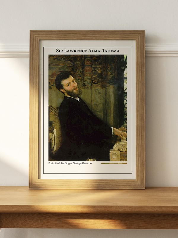 Sir Lawrence Alma-Tadema Portrait of the Singer George Henschel Poster - En İyi Fiyatlarla