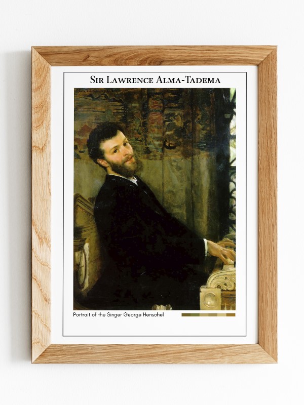 Sir Lawrence Alma-Tadema Portrait of the Singer George Henschel Poster