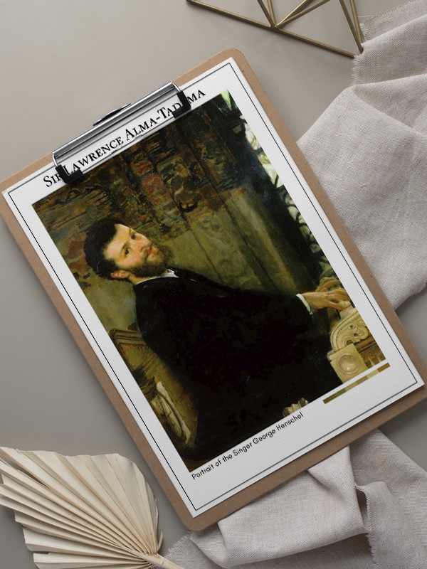 Sir Lawrence Alma-Tadema Portrait of the Singer George Henschel Poster