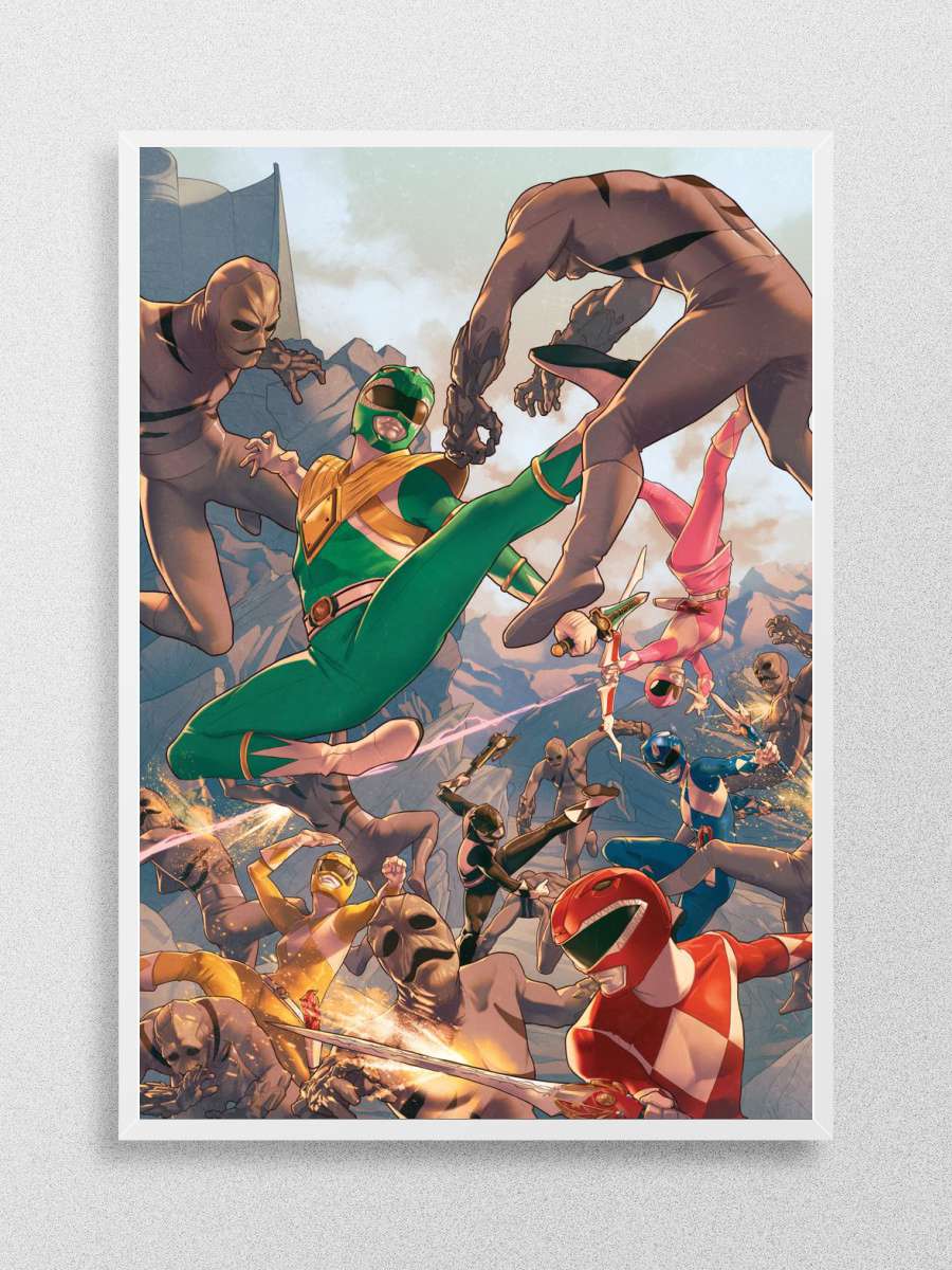 Power Rangers Attack Anime Poster Çerçevesiz Yüksek Kalite Anime Duvar Poster