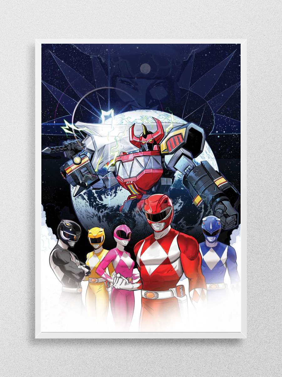 Power Rangers Megazord Anime Poster Çerçevesiz Yüksek Kalite Anime Duvar Poster