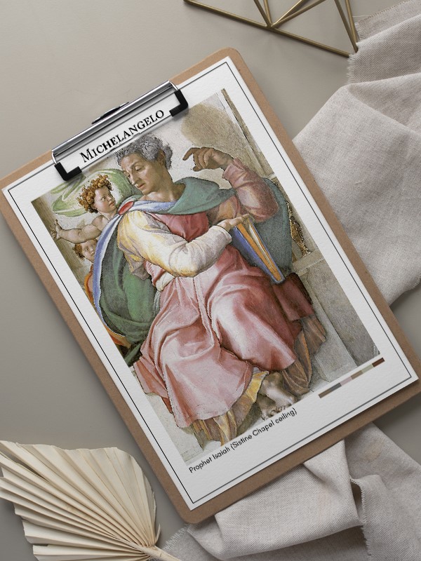 Michelangelo Prophet Isaiah (Sistine Chapel ceiling) Poster