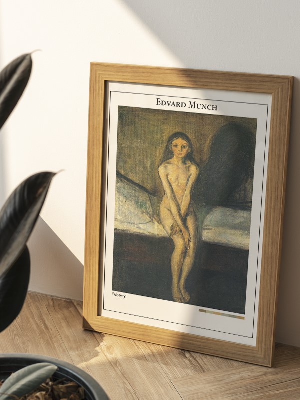 Edvard Munch Puberty Poster