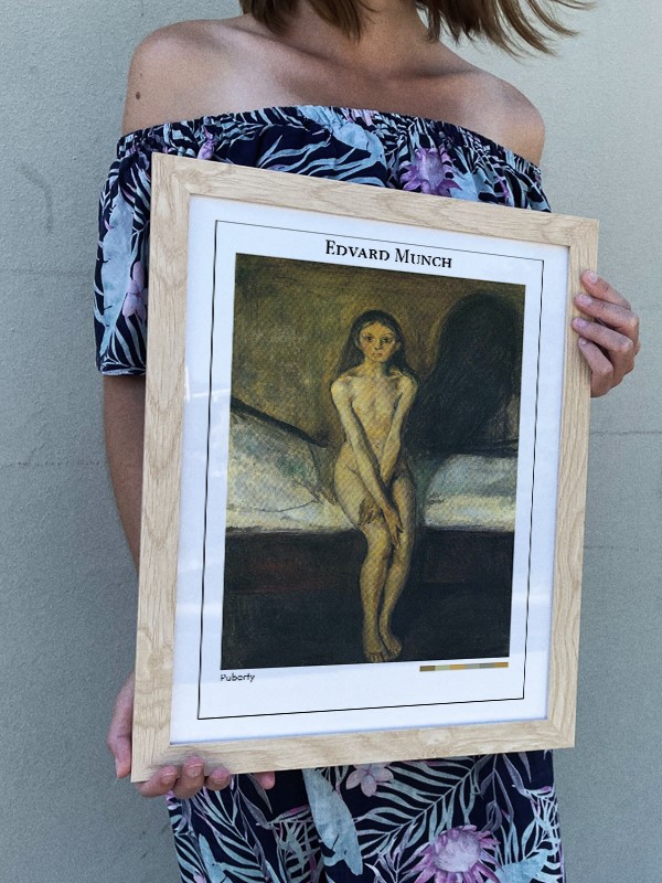 Edvard Munch Puberty Poster
