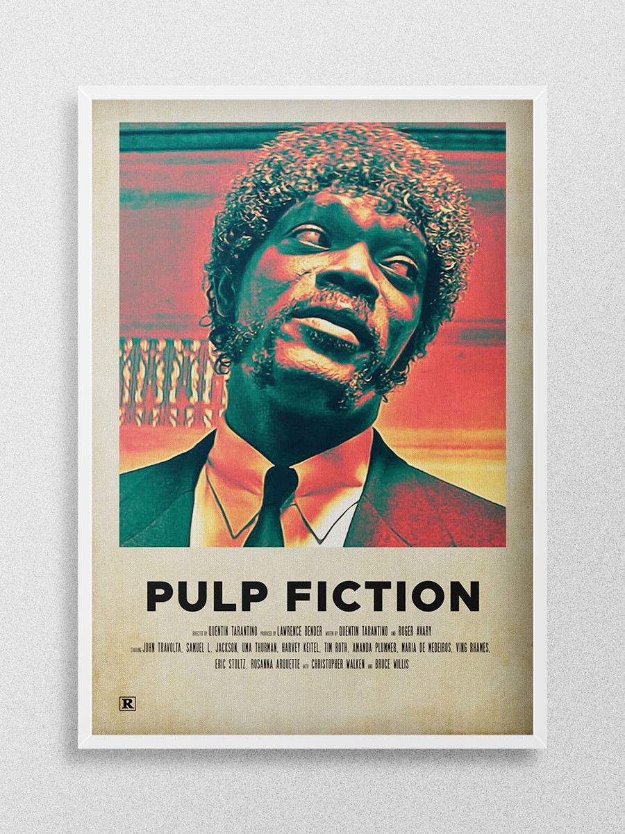 pulp fiction Poster, Çerçevesiz Tv Film Poster