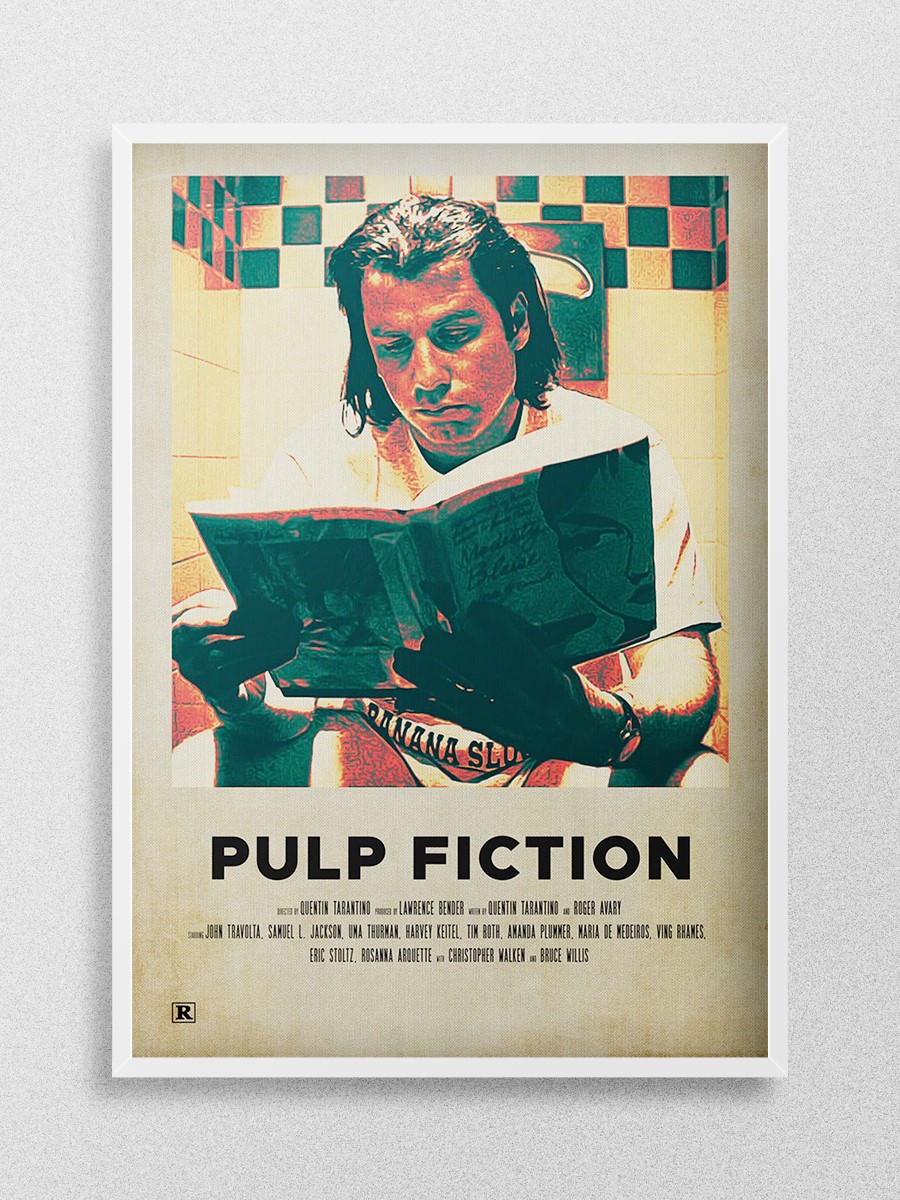 PULP FICTION Poster, Çerçevesiz Tv Film Poster