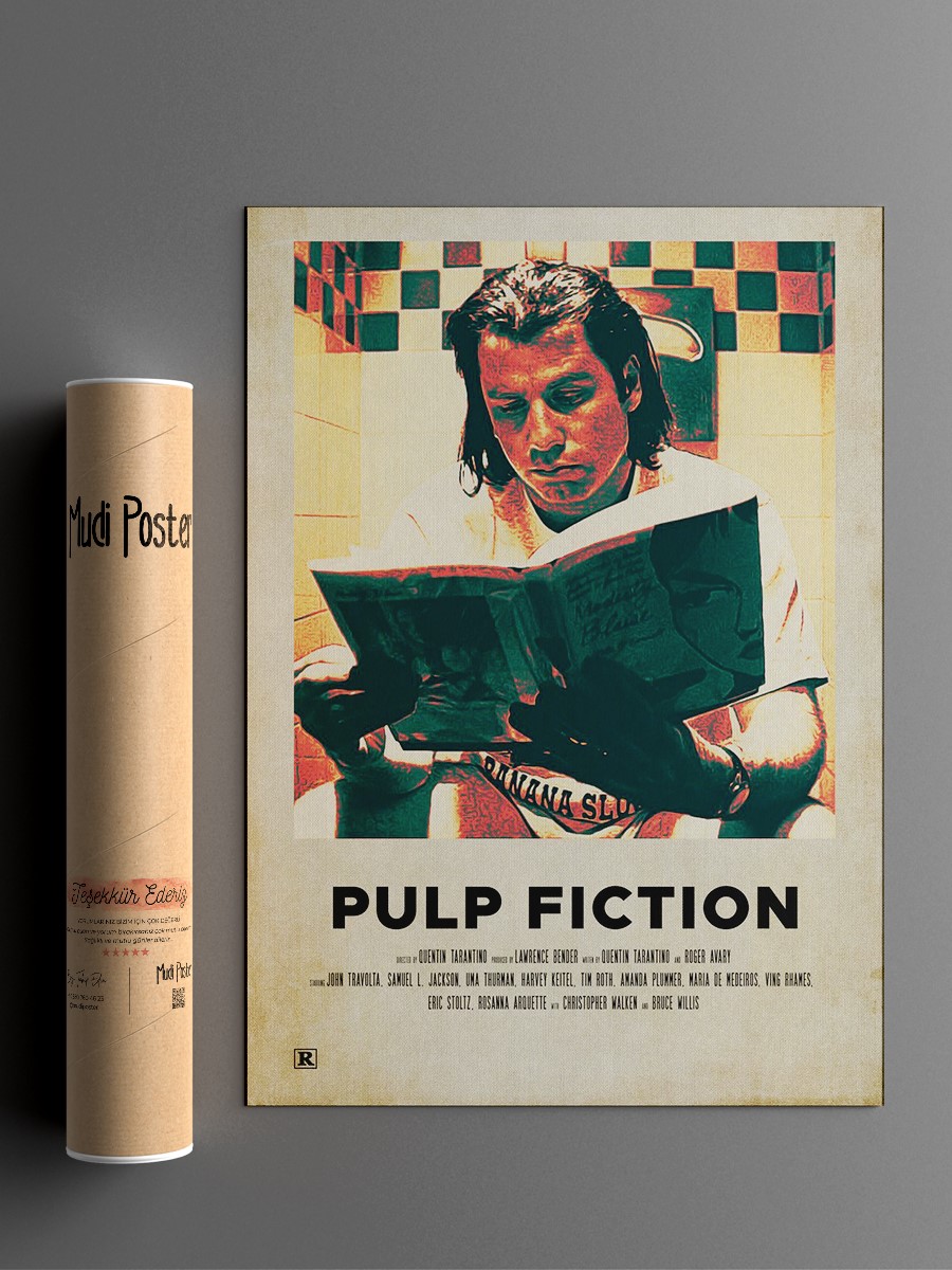 PULP FICTION Poster, Çerçevesiz Tv Film Poster