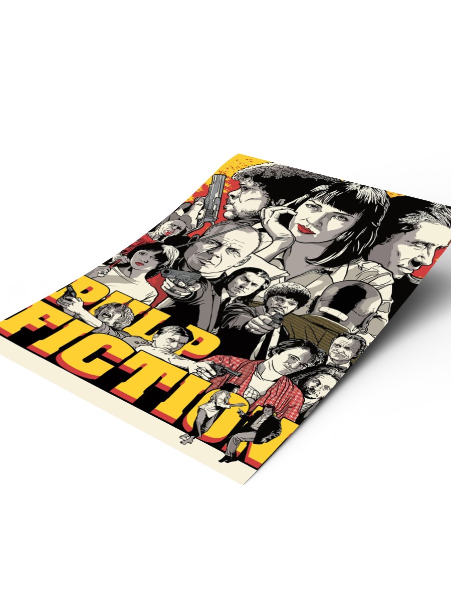 Pulp Fiction Movie Poster, Çerçevesiz Tv Film Poster