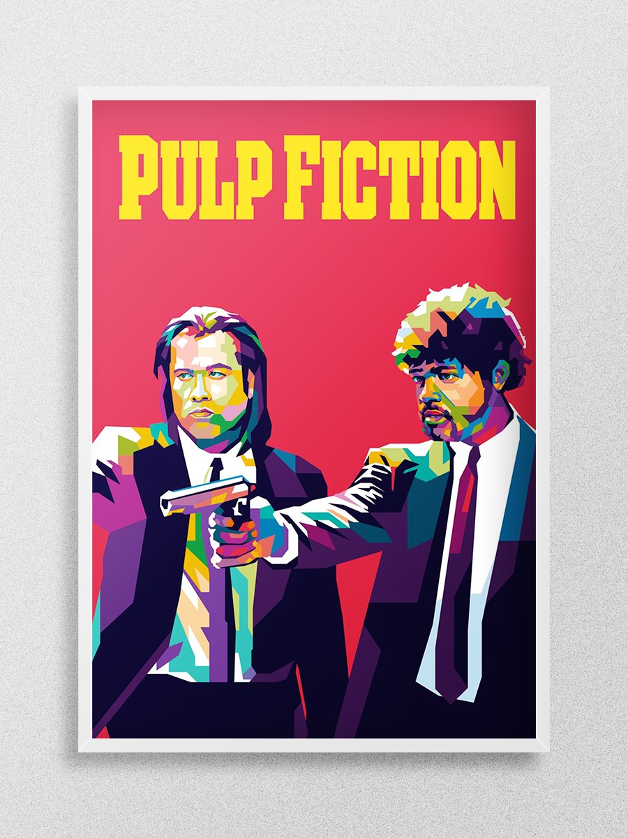 Pulp Fiction Movie Poster, Çerçevesiz Tv Film Poster