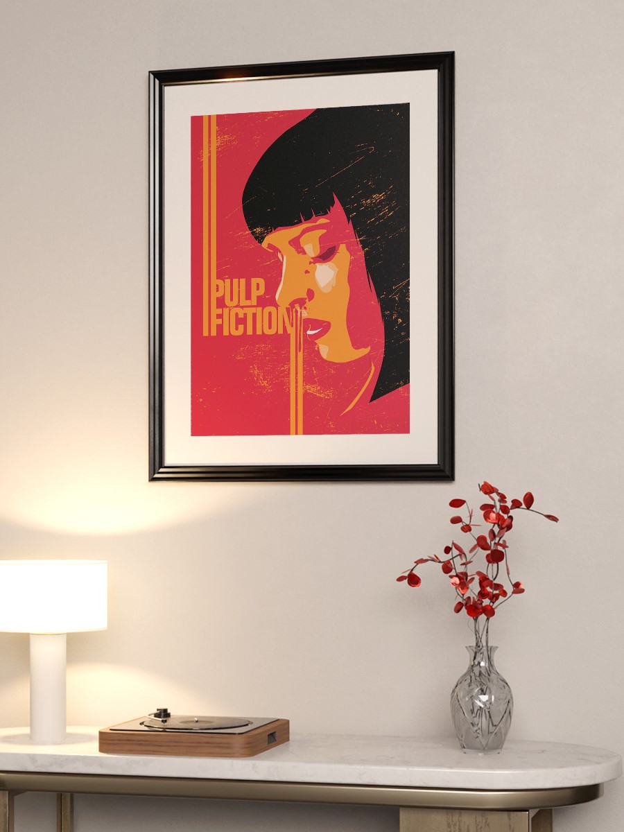 Pulp Fiction Movie Poster Poster, Çerçevesiz Tv Film Poster