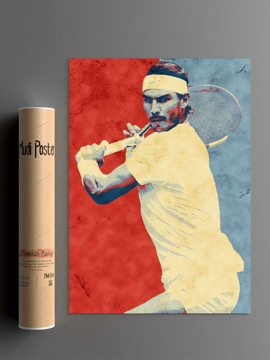 rafael nadal Futbol Poster Çerçevesiz Yüksek Kalite Futbolcu Duvar Poster