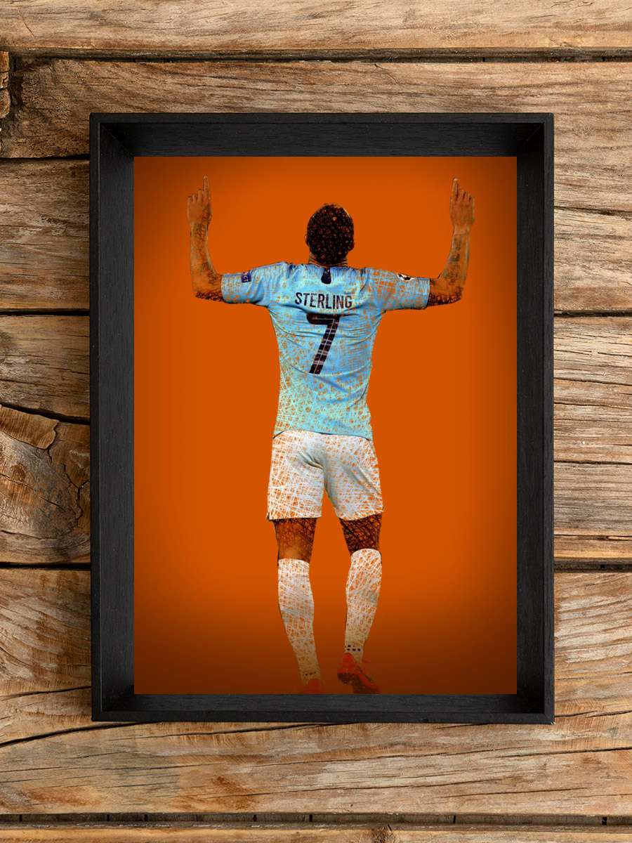 Raheem Sterling Futbol Poster Çerçevesiz Yüksek Kalite Futbolcu Duvar Poster
