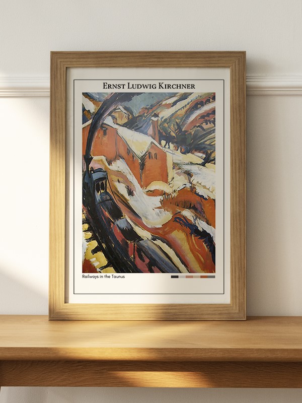 Ernst Ludwig Kirchner Railways in the Taunus Poster - En İyi Fiyatlarla