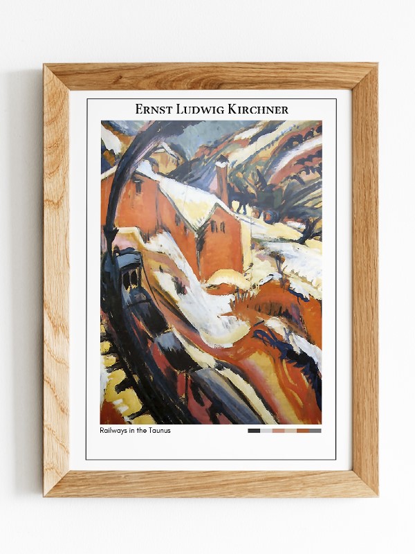 Ernst Ludwig Kirchner Railways in the Taunus Poster