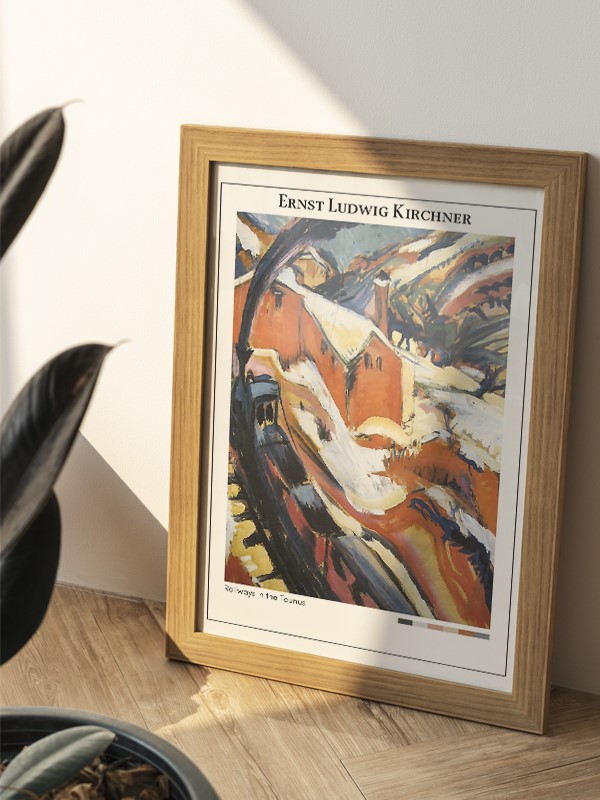 Ernst Ludwig Kirchner Railways in the Taunus Poster