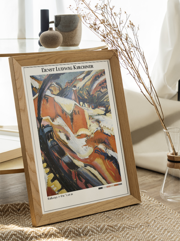 Ernst Ludwig Kirchner Railways in the Taunus Poster